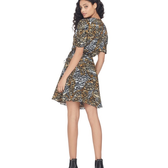 SALONI Lea Wrap Mini Dress - Picture 4 of 12